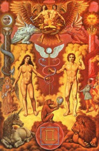 Tierkreiszeichen Zwillinge in der Darstellung von Johfra